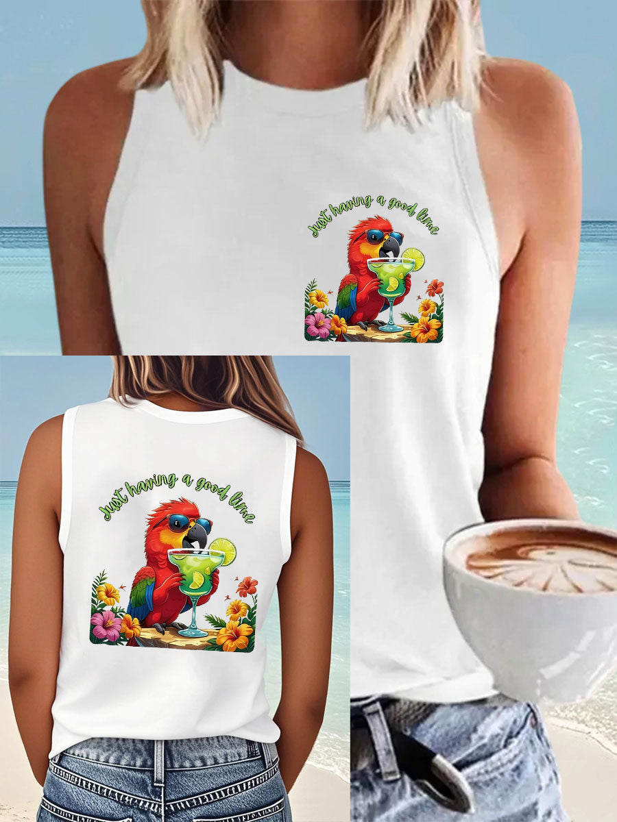 Women's having a good lime Vests