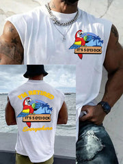 Men's I‘m Retired It‘s 5 O'clock Everywhere Parrot Casual Tank Top