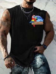 Men's I‘m Retired It‘s 5 O'clock Everywhere Parrot Casual Tank Top