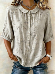 Women's Floral Print Casual T-Shirt
