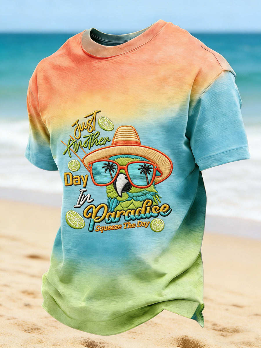 Men's beach vacation T-shirt