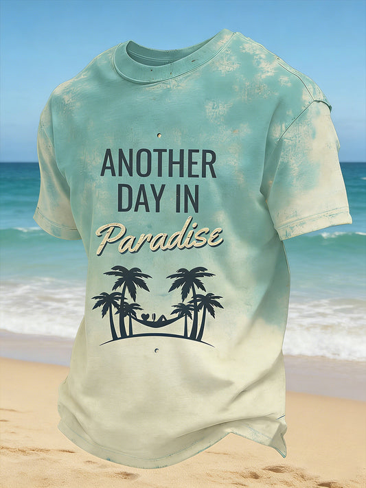 Men's beach vacation T-shirt