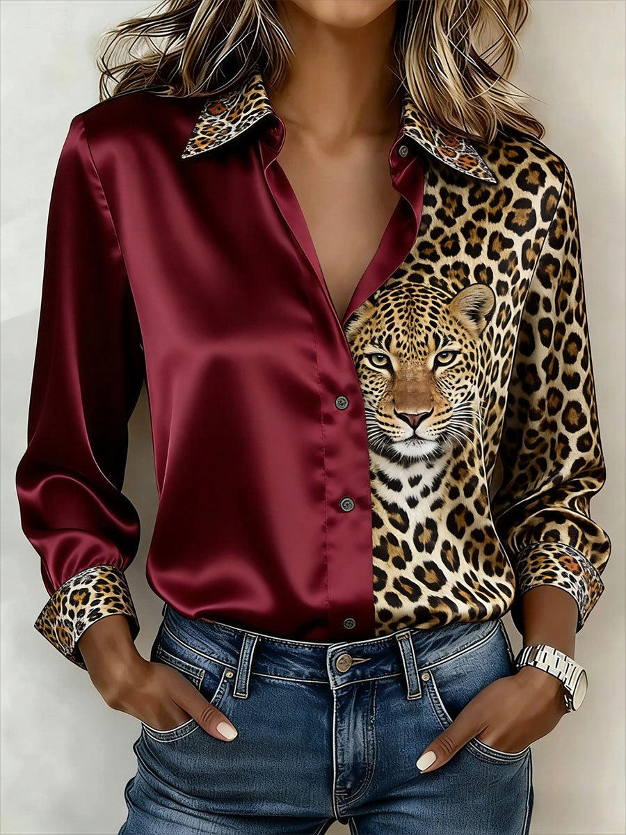 Women's Leopard Print Art Shirts