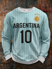 Men's Argentine Football Waffle Long Sleeve T-Shirt
