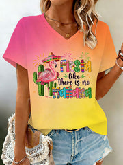 Women's Cinco de Mayo Print Casual T-Shirt