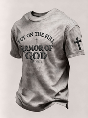 Men's Put On The Full Armor Of God Waffle Short Sleeve