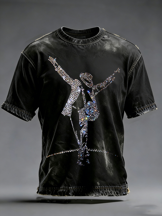 Men's Pop Music Inspired Short Sleeves T-shirt