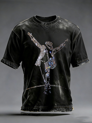 Men's Pop Music Inspired Short Sleeves T-shirt