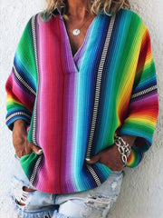 Women's Mexican Cinco de Mayo Cotton and Linen Top