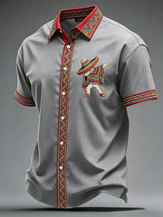 Men's Cinco de Mayo Printed Casual Shirt