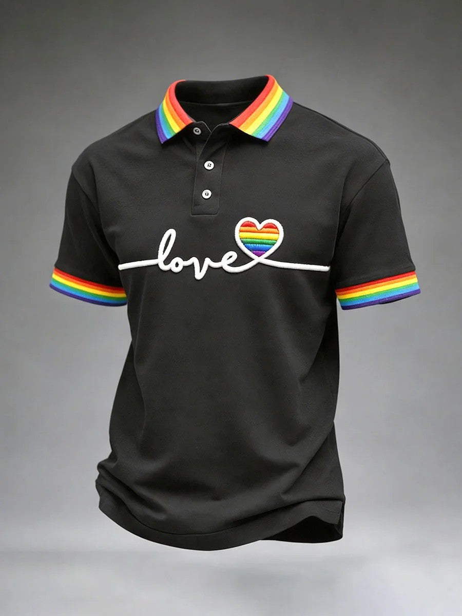 Men's Pride Month Print Short Sleeve Shirt