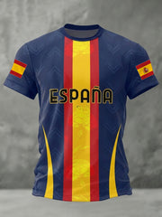 Men's Gift For Spanish Soccer Fans Soccer Gameday Casual Tee
