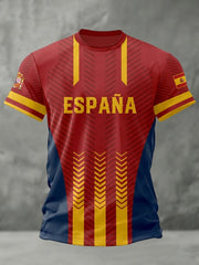 Men's Gift For Spanish Soccer Fans Soccer Gameday Casual Tee
