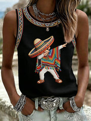 Women's Cinco de Mayo Print Vest