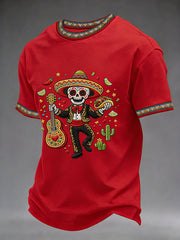 Men's Cinco De Mayo Print Short-Sleeve O-neck T-shirt
