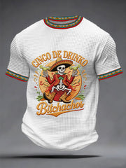 Men's Cinco De Mayo Print Waffle Short-Sleeve T-shirt