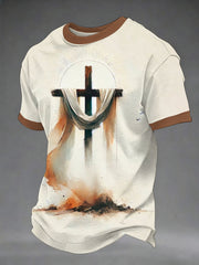 Men's Christian Cross Print Tee