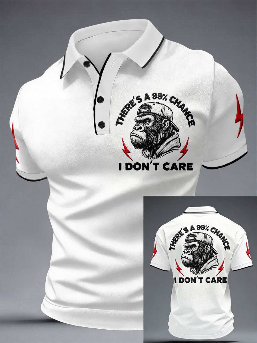 Men's 'There's A 99% Chance I Don't Care' Monkey Tops