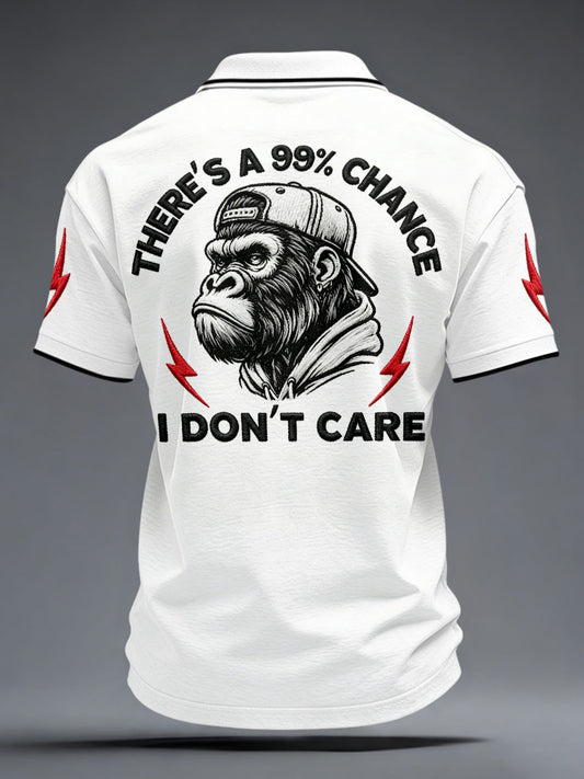 Men's 'There's A 99% Chance I Don't Care' Monkey Tops