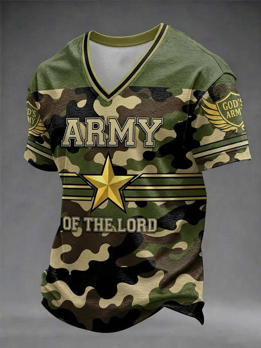 Men's Army Of The Lord V-neck T-shirt