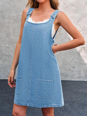 Women's Casual Overall Denim Short Dress