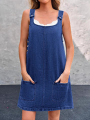 Women's Casual Overall Denim Short Dress