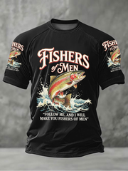 Men's Follow Me And I Will Make You Fishers Of Men Short Sleeve T-shirt