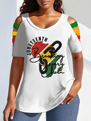 Women's Juneteenth Breaking Every Chain Print Tee