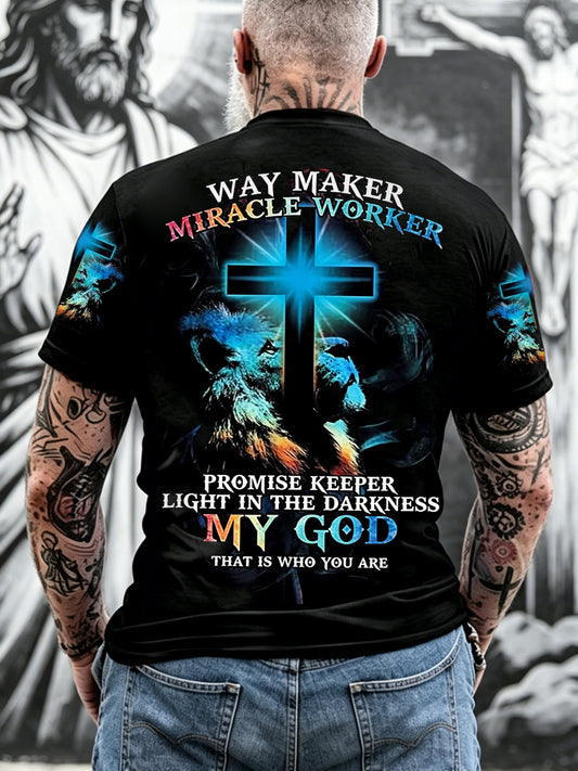 Men's Way Maker Print Casual Tee