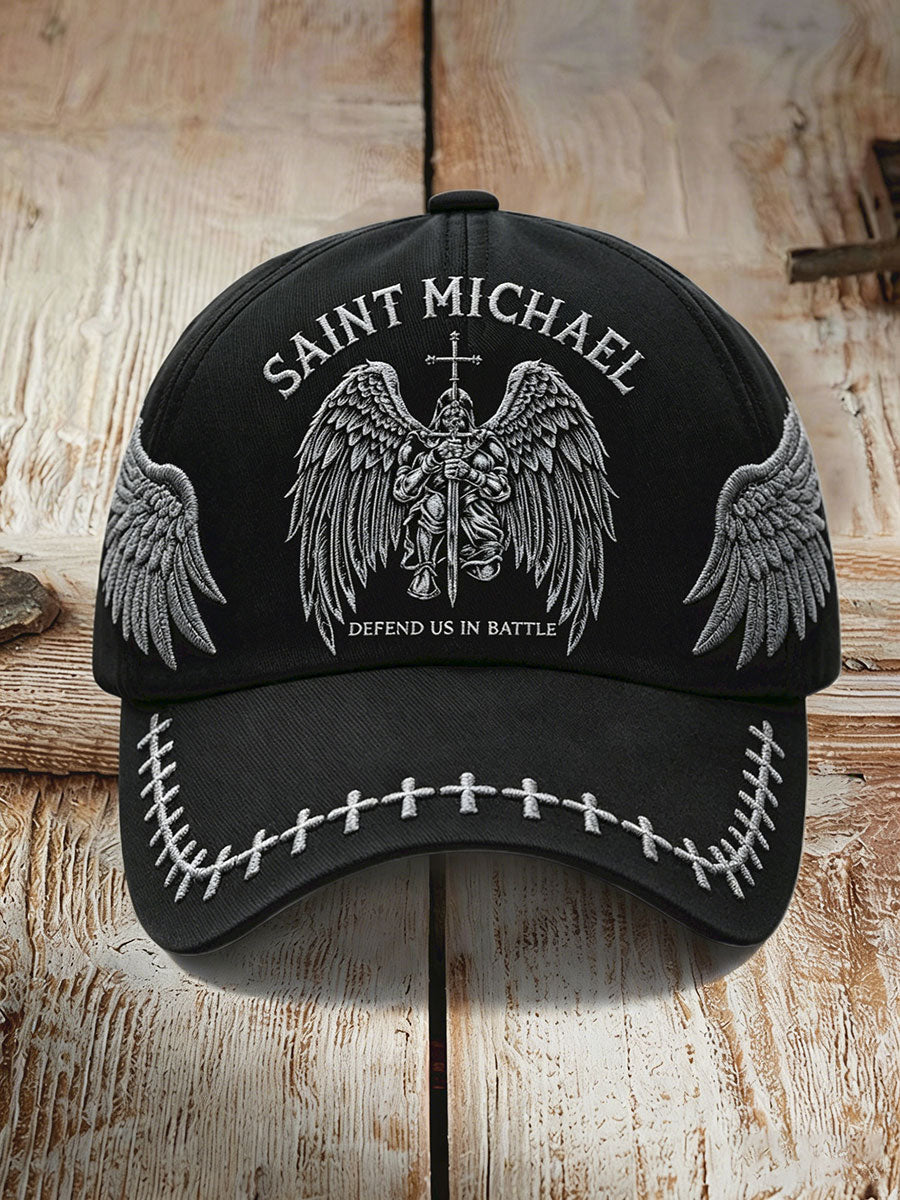 Unisex Faith Saint Michae Art Veteran Printed Hat