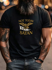 Men's Faith Saint Michae Art Veteran Printed T-shirt