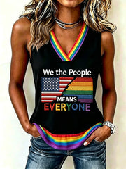 Men's Pride Month 'We The People Means Everyone' Printed Vest