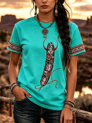 Women's Indigenous Art T-Shirt