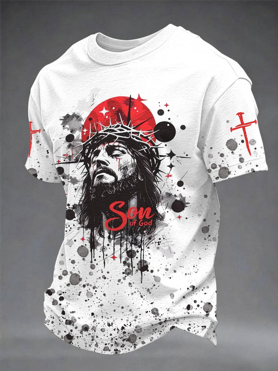 Men's Faith Printed Casual T-shirt