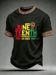 Men's Juneteenth Print Casual Tee
