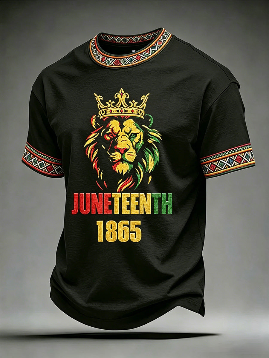Men's Juneteenth Print Casual Tee