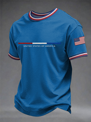 Men's United States Of America Short Sleeves T-shirt