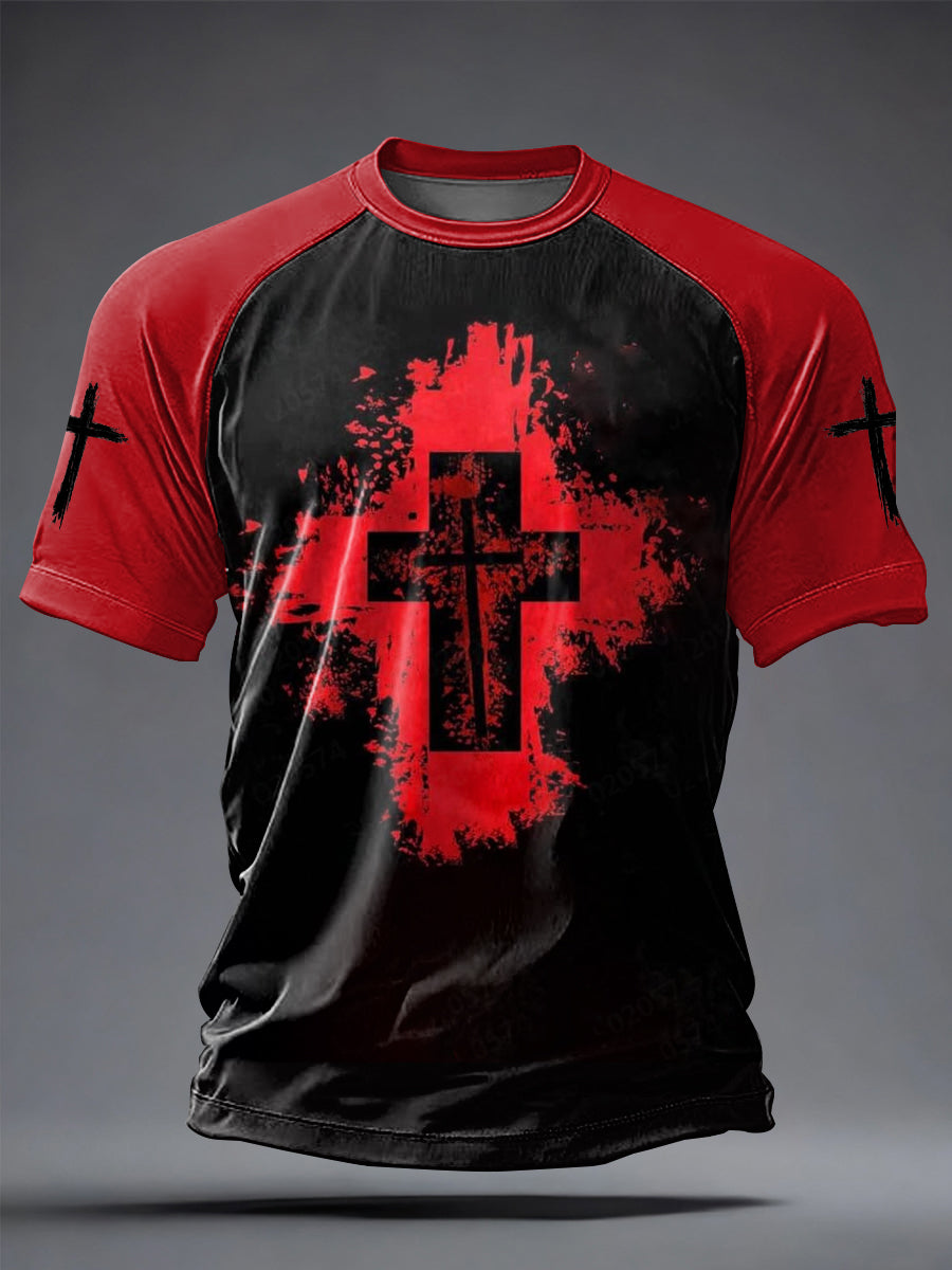 Men's Faith Printed Casual short sleeves t-shirt