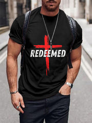 Men's Christian Cross Print Tee
