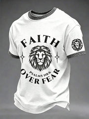 Men's Faith Over Fear Print Tee