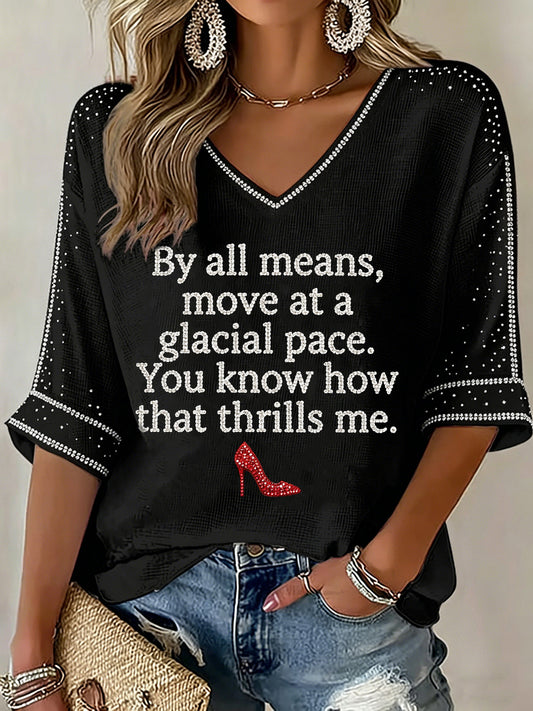 Women's Fashion Movie Inspired Waffle T-shirt