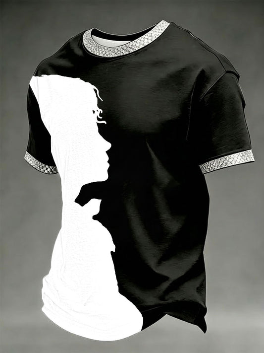 Men's King Of Pop Printed T-shirt