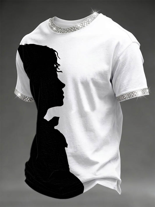 Men's King Of Pop Printed T-shirt