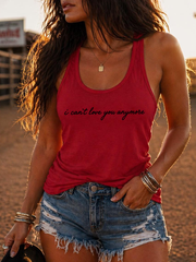 Women's I Can’t Love You Anymore Vests