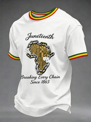 Men's Juneteenth Breaking Every Chain Since 1865 Print Tee