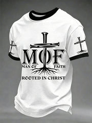 Men's Christian Cross Print Tee