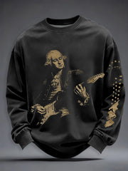Men's Funny Founding Father Crew Neck Sweatshirt