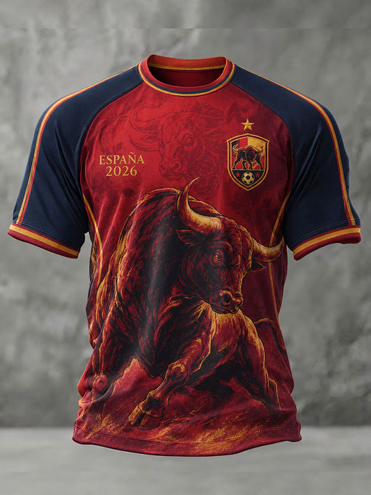 Men's ESPAÑA Football Short Sleeve T-shirt