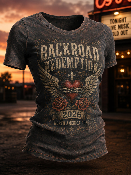 Women's Country Rock Tour 2026 Graphic T-Shirt