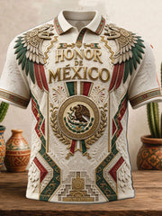 Men's Mexico Pride Art Printed Casual Tops
